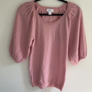 Merino Wool puff sleeve sweater